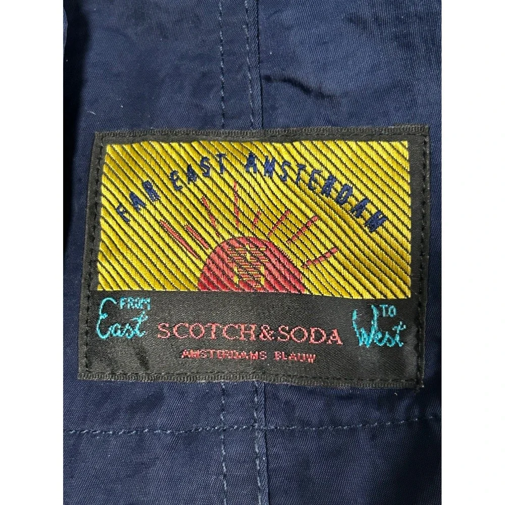 Scotch &‎ Soda Amsterdams Blauw Mens Navy Blue Field Jacket Size Small